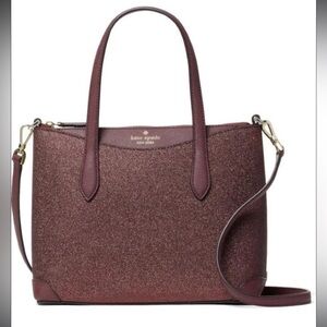 Kate Spade Burgundy Glitter Bag